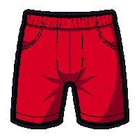 red athletic  mesh lightweight