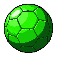 neon green synthetic  wet from rain