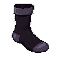 Black Crew  Cushioned Sole — free pixel art sprite from Soccer Socks