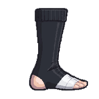 Black Crew  Reinforced Heel — free pixel art sprite from Soccer Socks