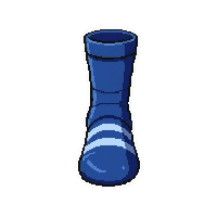 Blue Striped  Ankle Length — free pixel art sprite from Soccer Socks