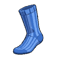 Blue Striped  Compression Fit — free pixel art sprite from Soccer Socks