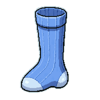 Blue Striped  Cushioned Sole — free pixel art sprite from Soccer Socks