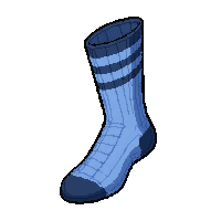 Blue Striped  Grass Stained — free pixel art sprite from Soccer Socks