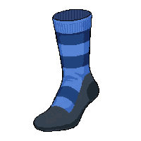 Blue Striped  Worn Holes — free pixel art sprite from Soccer Socks