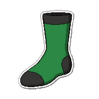 green crew  worn holes