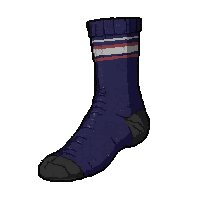 Navy Blue Thin Mesh — free pixel art sprite from the Soccer Socks collection, transparent PNG