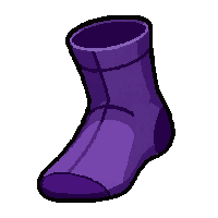 purple crew  ankle length