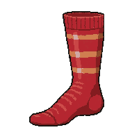 red striped  ankle length