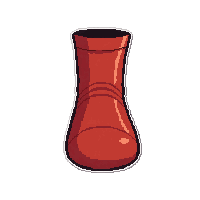 Red Striped Cushioned Sole — free pixel art sprite from the Soccer Socks collection, transparent PNG