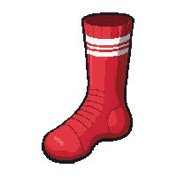 red striped  pristine new