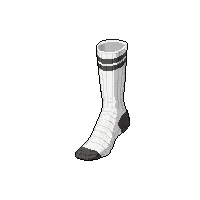 white crew  ankle length