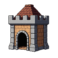 castle keep  embossed raised