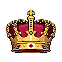 crown crest  flat printed