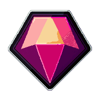 diamond crest  glowing neon