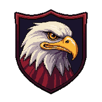 eagle crest  flat printed