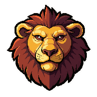 lion emblem  honor badge