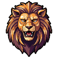 lion emblem  jewel studded