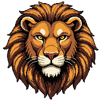 lion emblem  vintage embroidered
