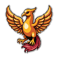 phoenix rising  holographic shiny