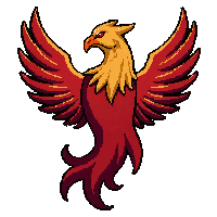 Phoenix Rising  Team Primary Colors — free pixel art sprite from the Soccer Team Badges collection, transparent PNG