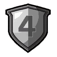 Silver Shield Badge Modern Enamel — free pixel art sprite from the Soccer Team Badges collection, transparent PNG
