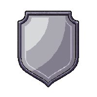Silver Shield Badge  Vintage Embroidered — free pixel art sprite from the Soccer Team Badges collection, transparent PNG