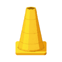 bright yellow  collapsible portable
