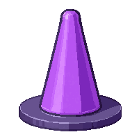 purple fluorescent  mini training