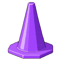purple fluorescent  standard size