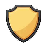 bronze shield  fresh pristine
