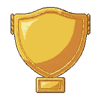 bronze shield  gleaming gold finish