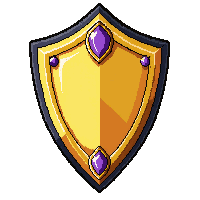 bronze shield  jewel encrusted
