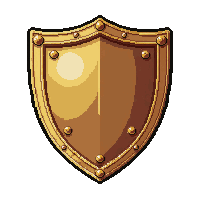 bronze shield  ornate detailed