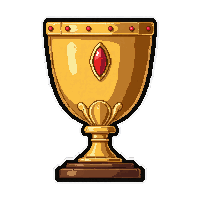 iron goblet  jewel encrusted