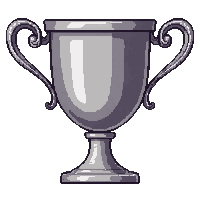 iron goblet  polished silver