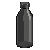 Black Sporty  Frosted Glass — free pixel art sprite from Soccer Water Bottles