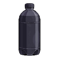 Black Sporty  Full Water Level — free pixel art sprite from Soccer Water Bottles