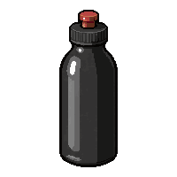 Black Sporty  Sport Cap — free pixel art sprite from Soccer Water Bottles