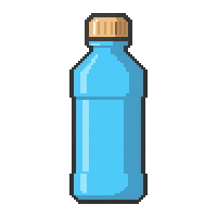 Blue Plastic  Bite Valve — free pixel art sprite from Soccer Water Bottles