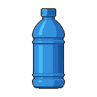 Blue Plastic  Brand New — free pixel art sprite from Soccer Water Bottles