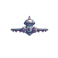 Space Alien Spacecraft Extraterrestrial Ship 026 V3 2026 03 25T19 14 54 — free pixel art sprite from Space Ships