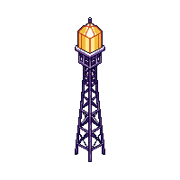 Beacon Signal Tower Blinking Light — free pixel art sprite from Space