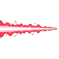 Laser Blast Red Beam Horizontal — free pixel art sprite from the Space collection, transparent PNG