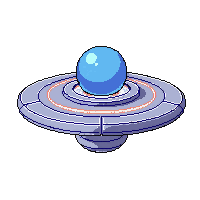 Orbital Platform Ring Shaped Rotating — free pixel art sprite from the Space collection, transparent PNG