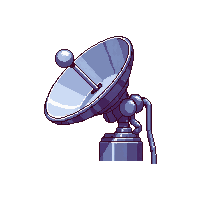 satellite dish communication large