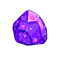 Space Crystal Resource Rare Purple Gem — free pixel art sprite from the Space collection, transparent PNG