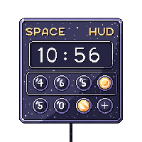 space hud ammo counter display digital