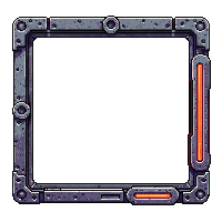 space hud health bar frame metallic