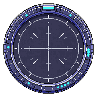 space hud minimap frame circular radar